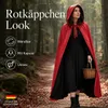 Premium Halloween Umhang XXL (180cm) wechsel Rot & Schwarz Produktbild-Vorschau 8