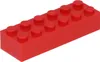 Lego® 2x6 Stein 2456 - 1 Stück Rot Produktbild-Vorschau 1