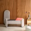 Panca contenitore, fondo letto contemporaneo in tessuto, Anteprima dell’immagine prodotto 4