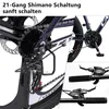 VELORS Mountainbike 26 Zoll Fahrrad 21 Gang Shimano Tourney Produktbild-Vorschau 5