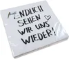 Servietten Papier 33x33cm 3-lagig mit Schriftzug Produktbild-Vorschau 2