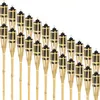 Jayseuw 24x torches de jardin Set lampes flambeau mèche Voir les images du produit 1