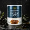 Latrovalis Schwarze Olivenpaste 840 g Dose mit Oliven auf dunklem Stein Produktbild-Vorschau