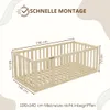 Crazy Pine Kinderbett 140x190 cm – Natürlichem Holz - Produktbild-Vorschau 2