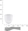 HowHomely Blumentopf Zoe 16 cm Höhe, Pflanzkübel, Weiß Produktbild-Vorschau 3