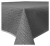 Garten Tischdecke Outdoor PVC rechteckig 130x220 cm Grau Produktbild-Vorschau 1
