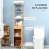 Kúpeľňová skrinka Kleankin, kúpeľňová skrinka z bambusu, Náhľad obrázku produktu 4