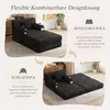 okwish Einzel Sofa mit 4 Seitentaschen und Getränkehaltern, Produktbild-Vorschau 5