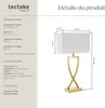 Lampe de table AVINA 60W - couleur laiton Voir les images du produit 6