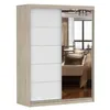Armoire à portes coulissantes Armoire 150 cm Sonoma/blanc Voir les images du produit 4
