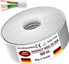 60m de câble flexible en plastique H05VV-F 4G0,75 blanc Voir les images du produit 1