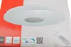 The image shows the packaging of a white, round LED ceiling light. Produktbild-Vorschau