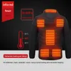 8 zón vyhřívaná bunda USB Elektrická bunda s kapucí Zimní Náhled obrázku produktu 2
