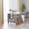 Tavolino in cemento grigio 70x35x55 cm materiale a base di Anteprima dell’immagine prodotto 6