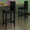 vidaXL Tabouret de bar 2 pcs. noir similicuir Voir les images du produit 1