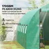 Skleník Outsunny, cca 6 x 3 x 2 m, fóliový skleník s 12 Náhled obrázku produktu 4