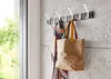 HAKU Wandgarderobe, garderobestang, aluminium, zwart - Productafbeelding-voorbeeld 4