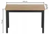 Stół do jadalni 68 x 120 cm kolor czarny i dąb złoty craft Podgląd zdjęcia produktu 4