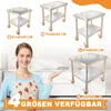 TWOLIIN Edelstahl Arbeitstisch,4 Stück Lenkrollen mit Produktbild-Vorschau 5