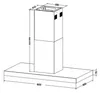 Inselhaube Amica IH 694 610 S BxT 90 x 60 cm edelstahl Produktbild-Vorschau 3