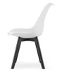 Chaise de salle à manger Chaise de salon blanche avec pieds Voir les images du produit 5