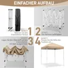 FCH 2x2m Faltpavillon, Pop Up Pavillon mit 4 Seitenwänden, Produktbild-Vorschau 3