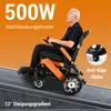 Elektrorollstuhl faltbar mit Joystick, Faltrollstuhl für Produktbild-Vorschau 4