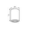 Downlight grau in Alu GU10 Anbaulampe Deckenleuchte Spot Produktbild-Vorschau 7