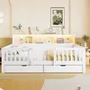 Letto singolo per bambini 90x200 cm con 2 cassetti, Anteprima dell’immagine prodotto 2
