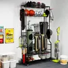 COSTWAY 3 torby golfowe do przechowywania w garażu, mobilny Podgląd zdjęcia produktu 2