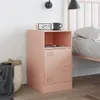 Nachttisch Rosa 34,5x39x62 cm Stahl Produktbild-Vorschau 3