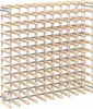 A product shot of a wooden wine rack against a white background. Produktbild-Vorschau