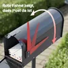 Wiltec US Mailbox černá 150 x 513 x 223 mm, americká Náhled obrázku produktu 11