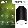 LUMILED 4er Set Aufbauspot GU10 Fassung Schwarz Feste Produktbild-Vorschau 2
