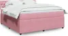 Boxspringbett mit Matratze Rosa 180x200 cm Samt Produktbild-Vorschau 2