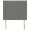 Kopfteile 2 Stk. Dunkelgrau 90x5x78/88 cm Stoff Produktbild-Vorschau 3