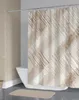 Textilní sprchový závěs Barva bílá béžová hnědá 120x180 cm, Náhled obrázku produktu 1