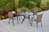 Merxx Gartenmöbelset "Roma" 5tlg. mit Tisch Ø 100 cm - Produktbild-Vorschau 1