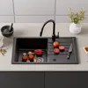 CECIPA GranitSpüle Küchenspüle Granit Spülbecken 78x45 Produktbild-Vorschau 3