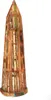 A tall, conical wooden shelf unit is shown against a white background. Produktbild-Vorschau