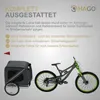 HAGO24 Hundeanhänger Schwarz Grau Fahrradanhänger Produktbild-Vorschau 4