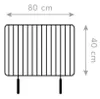 Westmann oceľové ohnisko na grilovanie Krb čierny 50x90x160 Náhľad obrázku produktu 8