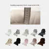 A collage of faux sheepskin rug samples in various colors and patterns, with a close-up of white faux fur and a ruler for scale at the top. Produktbild-Vorschau