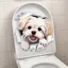 GKA WC Deckel Aufkleber süßer Hund Toilettendeckel Tattoo Produktbild-Vorschau 2