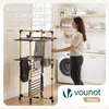 VOUNOT® Wäscheständer Turm 3 Ebenen Turmwäscheständer Produktbild-Vorschau 4