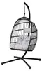 home24 Hängesessel - Polyrattan / Stahl Produktbild-Vorschau 3