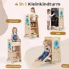 COSTWAY 4-in-1 leertoren voor kinderen vanaf 3 jaar, Productafbeelding-voorbeeld 4