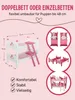 Lit superposéPolyuréthanebois wss.,tissu rose Voir les images du produit 7