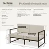 tectake® Garten-Loungesofa Comosa, 2-Sitzer, ultradicke Produktbild-Vorschau 7