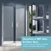 doporro Double Portes de Douche à L'italienne Opaque Voir les images du produit 2